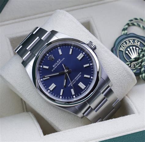 rolex blue face oyster perpetual pepsi clone